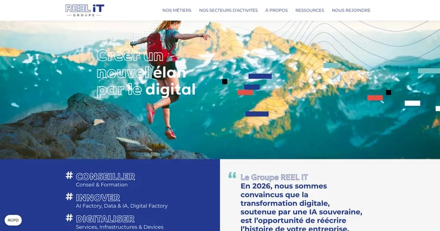 Reel IT Groupe — site vitrine